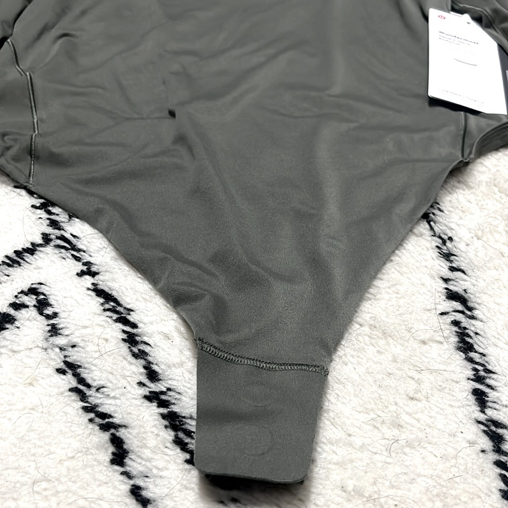Lululemon Wundermost Ultra-Soft Nulu Square Neck Long Sleeve Bodysuit NWT. Sz L - Picture 7 of 10